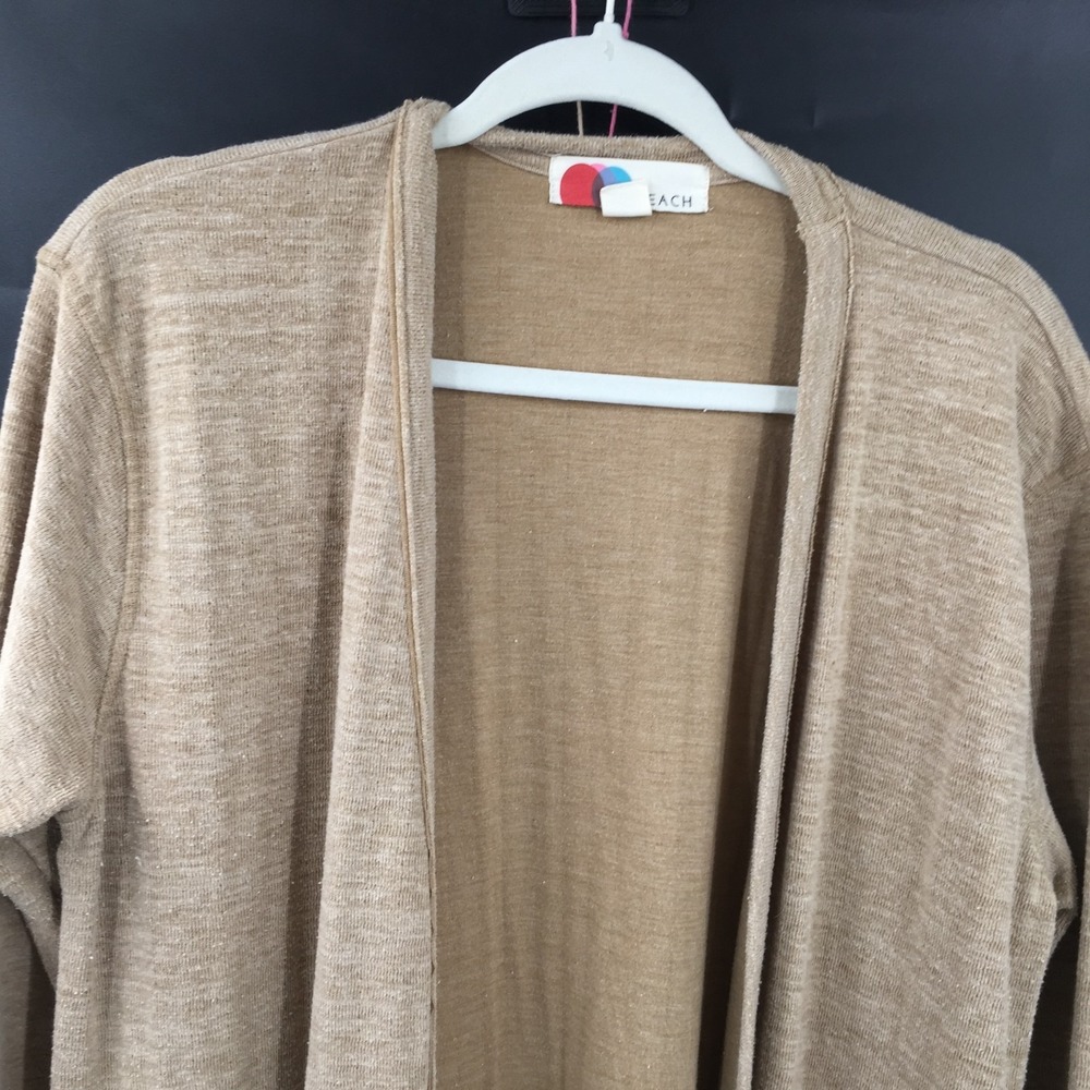 Free People Beach longline duster cardigan sweater boho spring summer boho L - Picture 3 of 11
